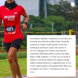 Foto 7 do Instagram da Prime Run